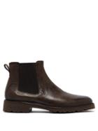 Matchesfashion.com Belstaff - Rode Leather Chelsea Boots - Mens - Black Brown