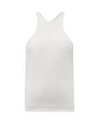 Matchesfashion.com Gauge81 - Nice Racerback Ribbed Cotton-blend Jersey Tank Top - Womens - White