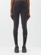Adidas By Stella Mccartney - Truestrength High-rise Jersey Leggings - Womens - Black