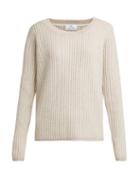Matchesfashion.com Allude - Oversized Ribbed Knit Cashmere Sweater - Womens - Beige