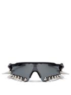 Matchesfashion.com Vetements - X Oakley Spikes 400 D Frame Acetate Sunglasses - Mens - Black