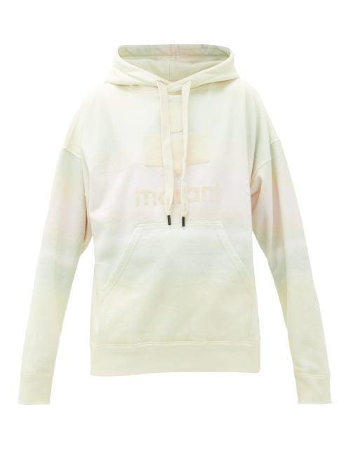 Matchesfashion.com Isabel Marant Toile - Mansel Cotton-blend Hooded Sweatshirt - Womens - Cream Multi