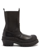 Matchesfashion.com Acne Studios - Bryant Leather And Rubber Boots - Womens - Black