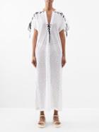 Marysia - Nantucket Broderie-anglaise Cotton Dress - Womens - Off White
