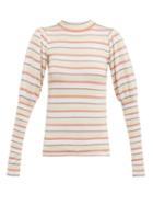 Matchesfashion.com See By Chlo - Striped Cotton Blend Sweater - Womens - White Multi
