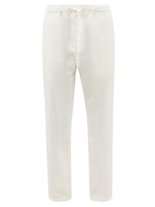 Frescobol Carioca - Oscar Tencel-blend Twill Chino Trousers - Mens - Cream