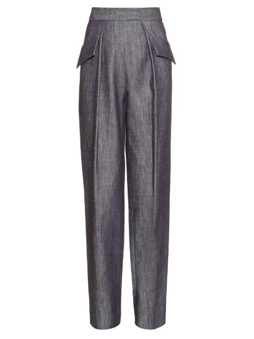 Adam Lippes Straight-leg Cotton-twill Trousers