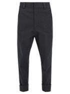 Haider Ackermann Low-rise Hound's-tooth Wool-blend Trousers
