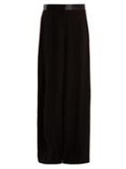 Elizabeth And James Yuli High-rise Wide-leg Stretch-crepe Trousers