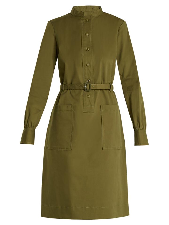 A.p.c. Uschi Tie-waist Cotton Dress