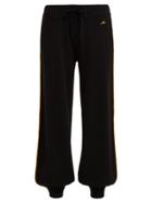 Matchesfashion.com Bella Freud - Marrakech Metallic Piped Cashmere Track Pants - Womens - Black Multi