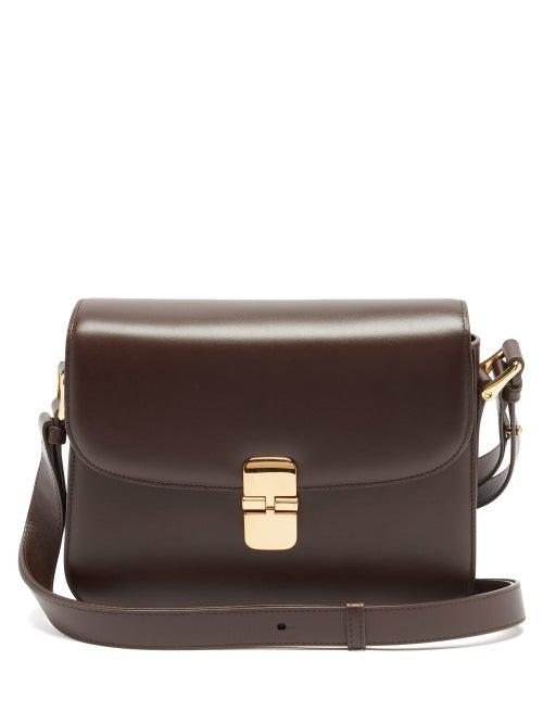 Matchesfashion.com A.p.c. - Grace Leather Cross-body Bag - Womens - Brown