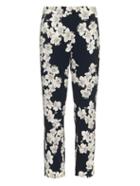 Erdem Gianna Hibiya Orchid-print Trousers