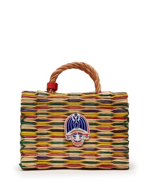 Matchesfashion.com Heimat Atlantica - Chito Reed Basket Bag - Womens - Multi