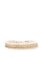 Matchesfashion.com Rosantica - Frullato Crystal-embellished Rope Belt - Womens - Cream Multi