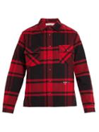Matchesfashion.com Off-white - Checked Cotton Blend Shirt - Mens - Red