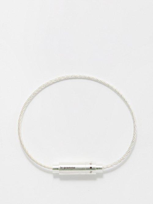 Le Gramme - 9g Triptych-cable Sterling-silver Bracelet - Mens - Silver