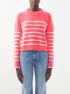 La Ligne - Mini Marin Striped Wool-blend Sweater - Womens - Pink Multi