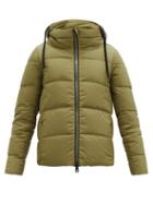 Matchesfashion.com Herno - Funnel-neck Down Jacket - Womens - Khaki