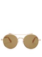 Givenchy Round-frame Metal Sunglasses
