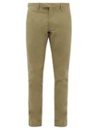Polo Ralph Lauren - Flat-front Cotton-blend Slim-leg Chinos - Mens - Green