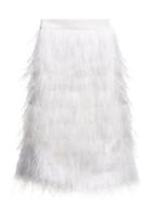 Osman Desiree Ostrich Feather-embellished Midi Skirt