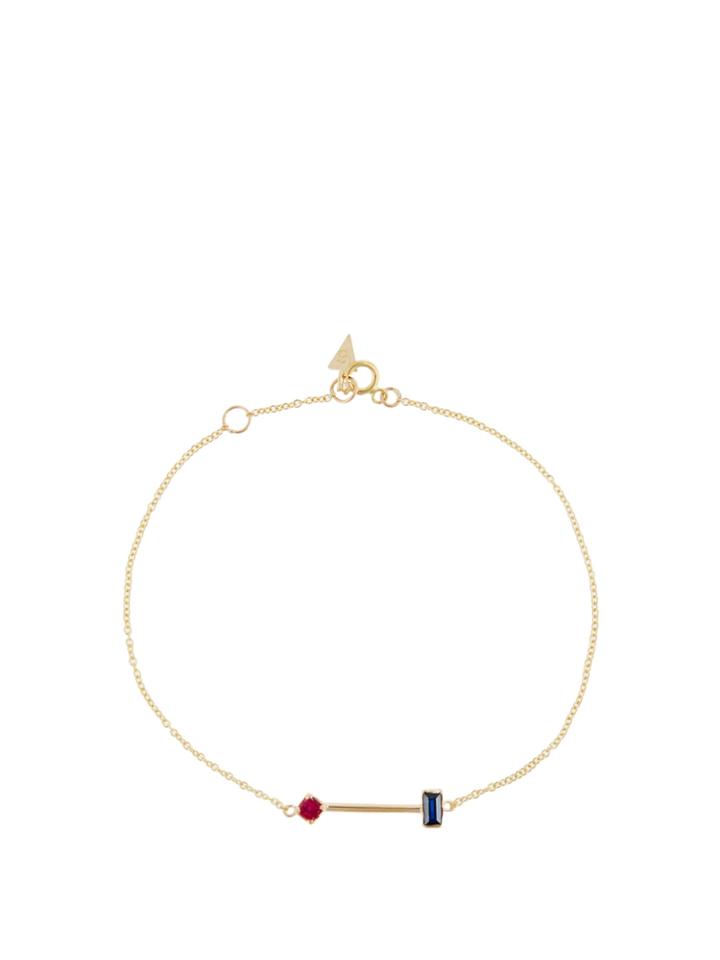 Loren Stewart Ruby, Sapphire & Yellow-gold Bracelet