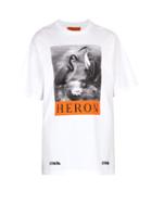 Matchesfashion.com Heron Preston - Oversized Printed Cotton T Shirt - Mens - White