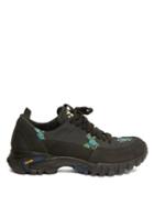 Matchesfashion.com Cecilie Bahnsen - X Diemme Max Floral-embroidered Hiking Trainers - Womens - Black Multi