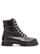 Matchesfashion.com Jil Sander - Lace-up Leather Boots - Mens - Black