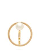 Matchesfashion.com Delfina Delettrez - Small Bubble 18kt Gold, Pearl And Diamond Earring - Womens - Gold