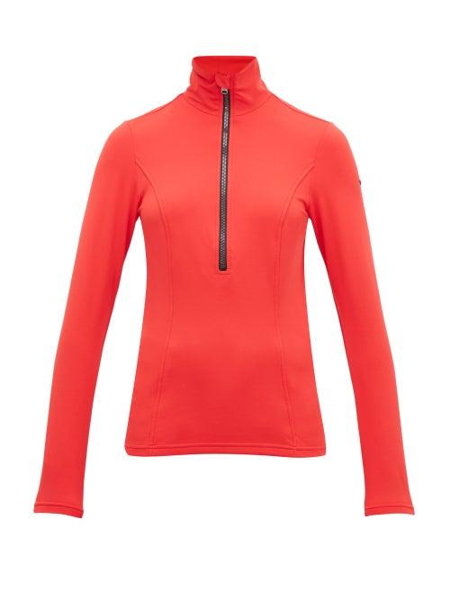 Matchesfashion.com Goldbergh - Serena Half Zip Top - Womens - Red