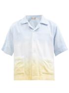 Terry - Oversized Tie-dye Cotton-terry Shirt - Womens - Blue Multi