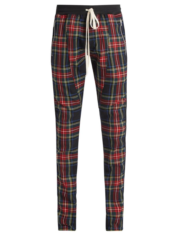 Fear Of God Tartan Wool-blend Trousers
