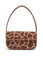 Matchesfashion.com Staud - Tommy Giraffe-print Beaded Shoulder Bag - Womens - Brown Multi