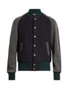 Kolor Contrast-panel Bomber Jacket