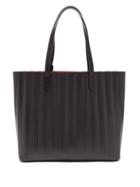 Matchesfashion.com Mansur Gavriel - Pleated Leather Tote Bag - Womens - Black Multi