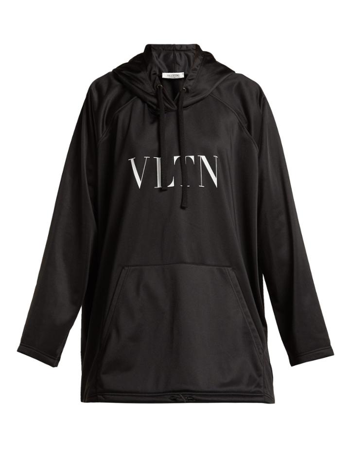 Valentino Logo-print Jersey Hooded Sweatshirt