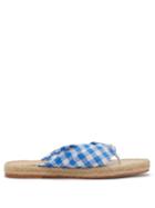 Matchesfashion.com Dodo Bar Or - Catalina Gingham Sandals - Womens - Blue