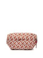 Matchesfashion.com Burberry - Monogram Technical Canvas Belt Bag - Mens - Red Multi