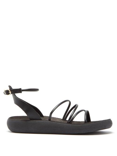 Matchesfashion.com Ancient Greek Sandals - Euphemia Comfort Leather Sandals - Womens - Black
