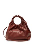 The Row Double Circle Small Leather Bag