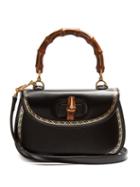 Matchesfashion.com Gucci - Bamboo Handle Leather Bag - Womens - Black
