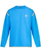 Matchesfashion.com Acne Studios - Ferke Face Jersey Sweatshirt - Mens - Blue