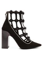 Fabrizio Viti Low Daisy Suede Pumps