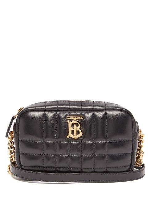 Burberry - Lola Mini Quilted-leather Cross-body Bag - Womens - Black