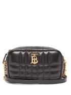 Burberry - Lola Mini Quilted-leather Cross-body Bag - Womens - Black