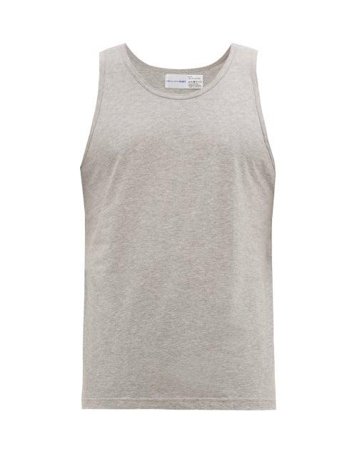 Matchesfashion.com Comme Des Garons Shirt - Cotton Jersey Tank Top - Mens - Grey
