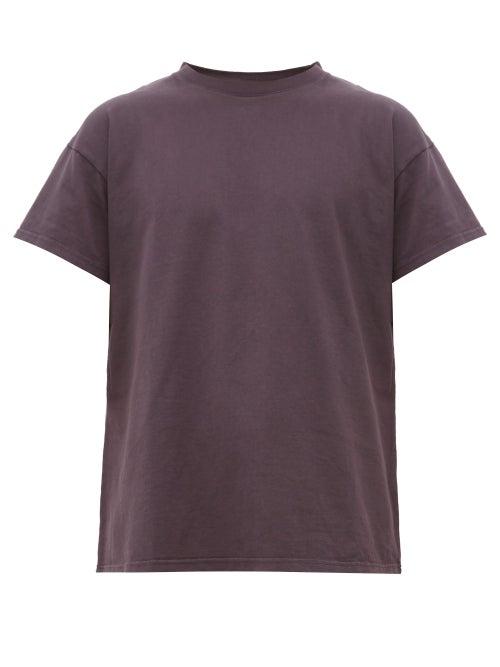 Matchesfashion.com Jeanerica Jeans & Co. - Marcel 200 Short Sleeved Cotton T Shirt - Mens - Grey Navy