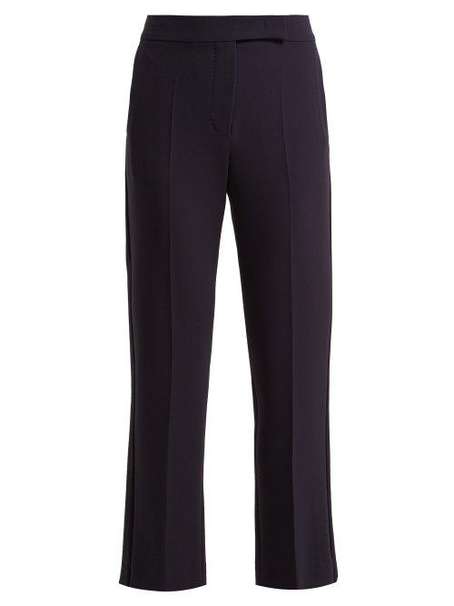 Matchesfashion.com Max Mara - Curvone Trousers - Womens - Navy